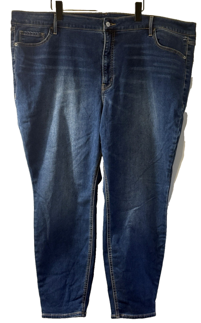 Old Navy Plus Size 26 Rockstar Super Skinny High Rise Jeans Stretch Modern NWOT